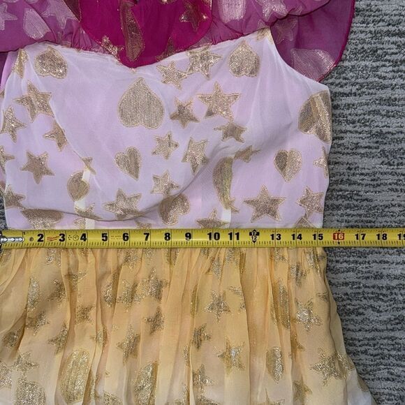 NWT LoveShackFancy VYNNE Maxi off shoulder DRESS SURFER FUSCHIA LIGHT Size: 8 - Picture 11 of 16